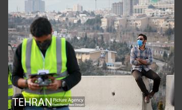 پروازدسته جمعی  پهپادها در برج میلاد تهران 22