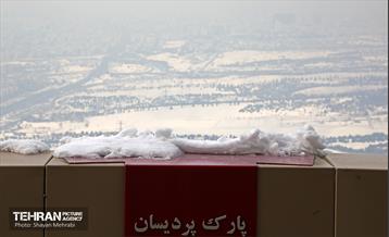 تهران برفی از نمای برج میلاد 48