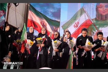 مراسم استقبال از تیم ملی فوتبال زنان ایران 24
