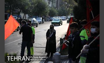 دسته عزاداری دمام زنی در بلوار کشاورز 8