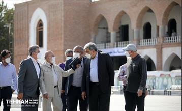 بازدید پیروز حناچی و مهدی چمران از پروژه خانه شهر(بلدیه قدیم) 8