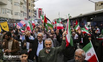 راهپیمایی مردم تهران در محکومیت جنایات رژیم صهیونیستی 15
