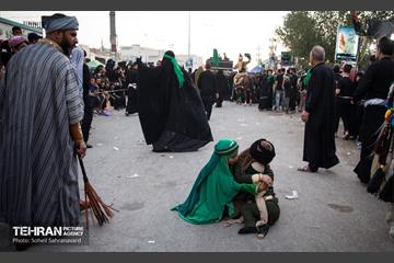 کاروان نمادین اسرای کربلا در مسیر طویریج  35