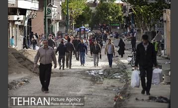 سنگ فرش شدن خیابان پامنار‎  23