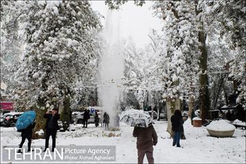 بارش اولین برف پاییزی در تهران 2
