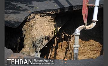 ریزش بخشی از خیابان پیامبر اتوبان ستاری -2 26