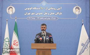 رونمایی از ۱۰۰ دستگاه اتوبوس ناوگان حمل و نقل عمومی شهر تهران 13