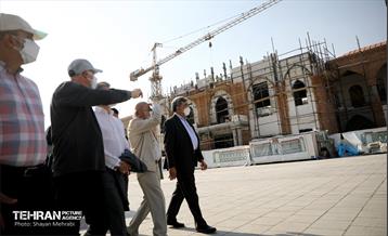 بازدید پیروز حناچی و مهدی چمران از پروژه خانه شهر(بلدیه قدیم) 20