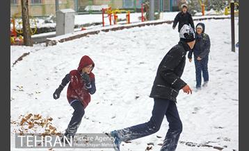 برف پاییزی در تهران 12
