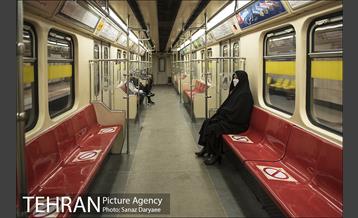 طرح فاصله گذاری اجتماعی در مترو تهران 28