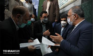 حضور شهردار تهران در مسجد علی ابن الحسین(ع) منطقه 14