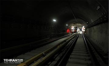تست گرم بخش شمالی خط ۶ مترو تهران 42