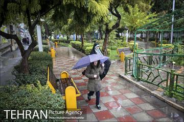 بارش باران پاییزی در تهران 8
