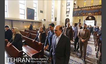 دیدار شهردار منطقه شش از کلیسای سرکیس مقدس