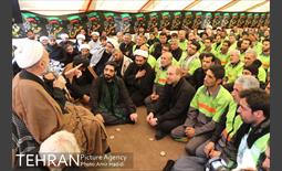 | ویدئو | عزاداری خدام الحسین در کربلا با حضور شهردار تهران