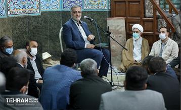 حضور شهردار تهران در مسجد ارشاد شهر ری 17