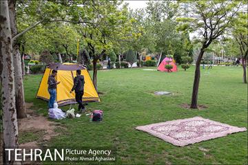 روز طبیعت بارانی در بوستان رازی 1