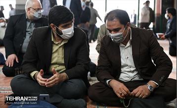 حضور شهردار تهران در مسجد علی ابن الحسین(ع) منطقه 14