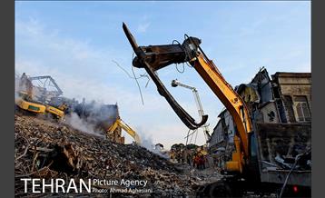 چهارمین روز آواربرداری ساختمان پلاسکو 9