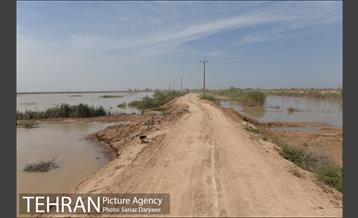 بازدید شهردار تهران از منطقه سیل زده پل قدرت آباد دشت آزادگان 19