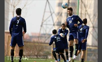 تمرین تیم ملی فوتبال ایران