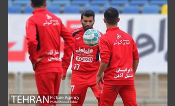 تمرین تیم فوتبال پرسپولیس تهران