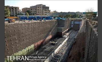 مراسم ورود ماشین حفار به ایستگاه B7 خط 7مترو 9