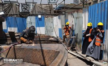 بازدید اصحاب رسانه از روند اجرایی پروژه احداث خط ۱۰ متروی تهران 36