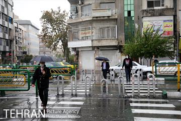 بارش باران پاییزی در تهران- 2