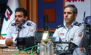 نشست خبری مدیر عامل سازمان آتش نشانی  11