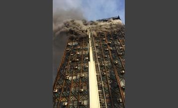 ساختمان پلاسکو در آتش 9