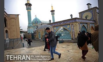 بارش باران در تهران 2