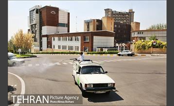 عملیات ضدعفونی سازمان صدا و سیما توسط نیروهای پسماند شهرداری تهران  7