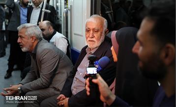 آیین تست گرم مسیر پایانی خط ۷ مترو تهران و بهره‌برداری از ورودی دوم ایستگاه آهنگ 14