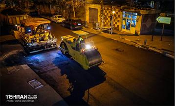 طرح خدمت؛ عملیات تراش و روکش آسفالت منطقه 17