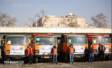 مانور برف روبی شهرداری منطقه 20