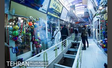 ضدعفونی و پاکسازی بازار تجریش 21