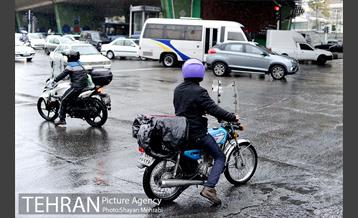 بارش باران پاییزی در تهران 6