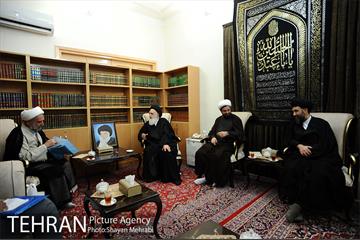دیدار حجت‌الاسلام صادق‌زاده با تعدادی از مراجع عظام تقلید و علما در شهر مقدس قم 11