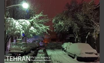 صبح برفی تهران 13