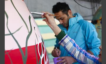 جشنواره تخم مرغ رنگی در باغ شهدا 12