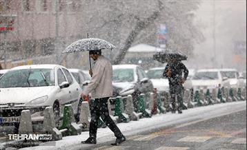 بارش نخستین برف زمستانی در تهران 8