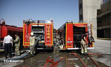 بازدید رییس مدیریت بحران کشور از مرکز آموزش آتش‌نشانی شهرداری تهران 14