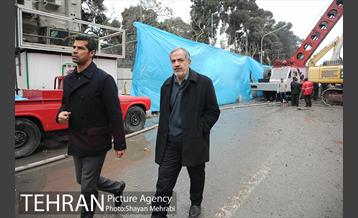 حضور مسوولان در حادثه پلاسکو 12