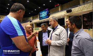 بازدید شهردار تهران از اردوی تیم ملی کشتی