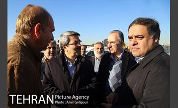 بازدید معاون فنی عمران شهرداری و اعضای شورای شهرتهران از پروژه تقاطع غیرهمسح شهیدهمدانی 33