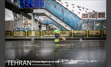 خدمات شهرداری تهران در پایان راهپیمایی ۲۲ بهمن  13