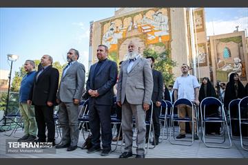 مراسم رونمایی از یادبود خبرنگاران شهید غزه در خانه روزنامه‌نگاران شهر 33