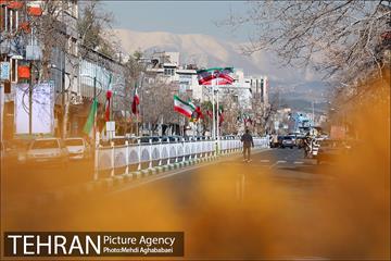 آذین بندی معابر منطقه 8 به مناسبت دهه فجر 12