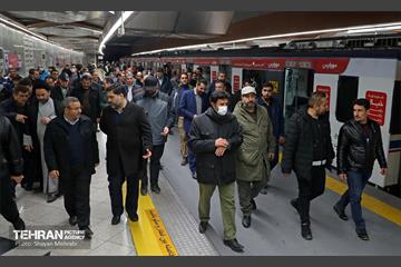 تست گرم بخش میانی خط ۶ مترو تهران 46